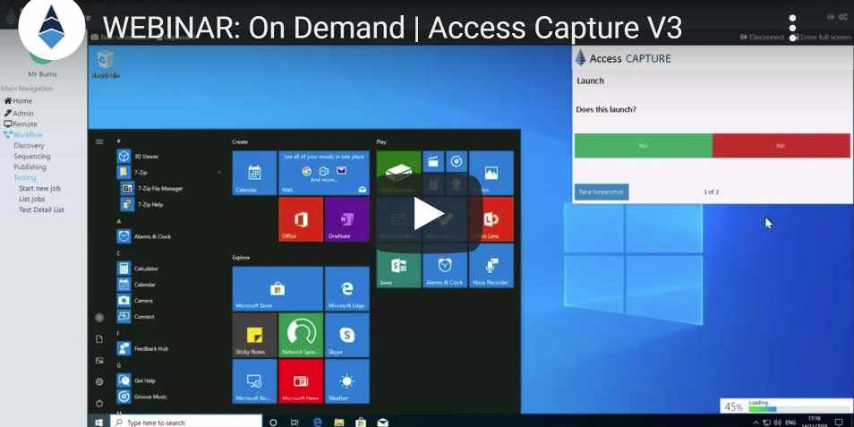 WEBINAR_ On Demand _ Access Capture V3 Access Capture Webinar screen